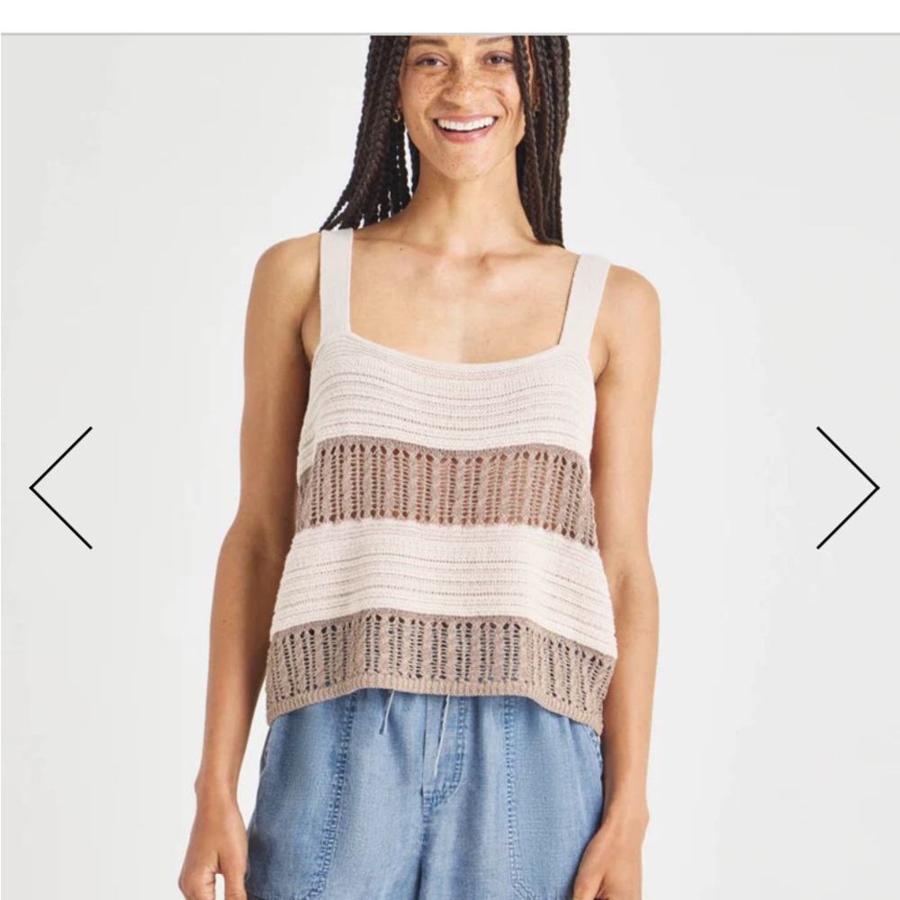 Splendid Striped Knit Tank Top